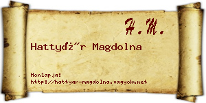 Hattyár Magdolna névjegykártya